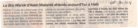 Ouest France 30 avril 2012
